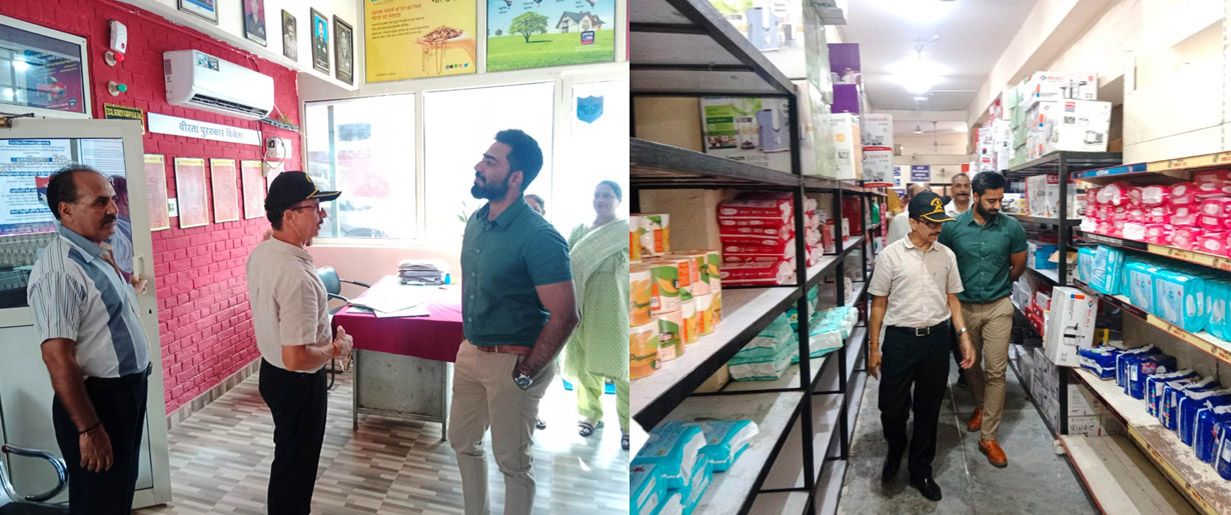 Deputy Commissioner visited District Sainik Welfare Office and CSD Canteen